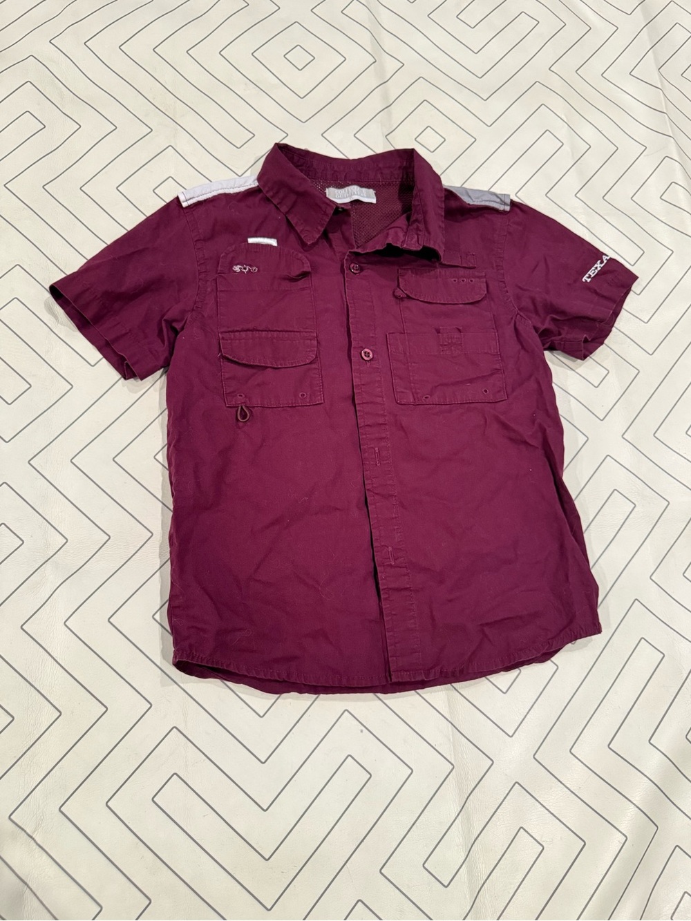 Collegiate Outfitters Texas A&M Maroon Fishing Shirt